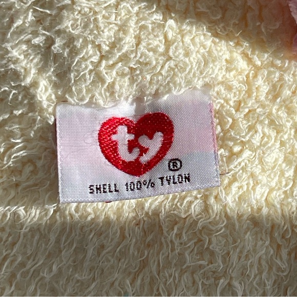 Ty Cream Yellow Dogbaby Plush Rattle 13" 1999 - Picture 7 of 10